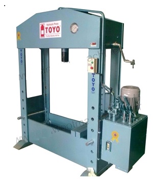Heavy Duty Hydraulic Press c/w Electric Pump 100tons - Click Image to Close
